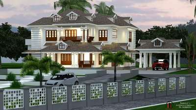 Exterior, Outdoor Designs by Civil Engineer stijo Emmanuvel, Kannur | Kolo