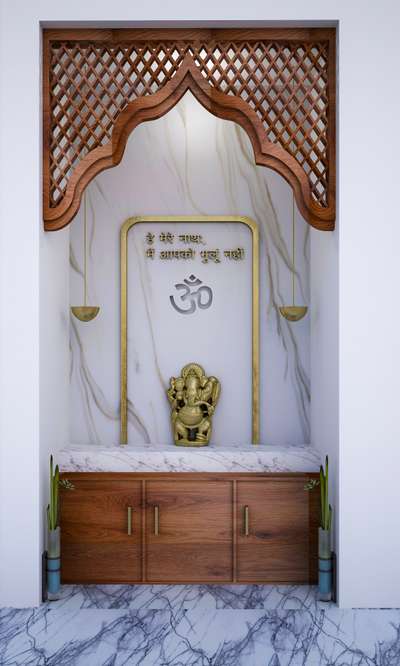 Prayer Room, Storage, Flooring Designs by 3D & CAD bajrang  singh, Jaipur | Kolo