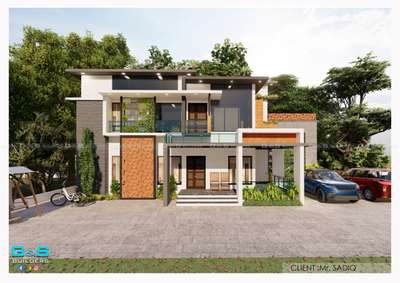 Exterior Designs by Civil Engineer saji parakkadavu, Malappuram | Kolo