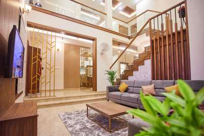 Furniture, Living, Wall, Home Decor, Table, Staircase Designs by Interior Designer shahabeel bangalore, Kannur | Kolo