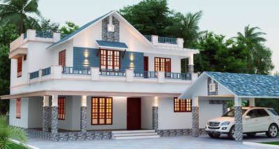 Exterior Designs by Architect Manu Mohan Thiruvambadi, Alappuzha | Kolo
