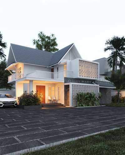 Exterior Designs by Architect Ashly Mary Architects, Kottayam | Kolo