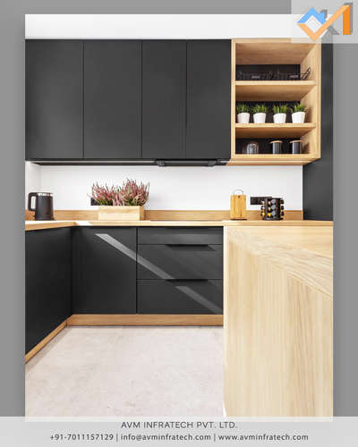 Kitchen, Storage Designs by Architect AVM Infratech Pvt Ltd , Delhi | Kolo