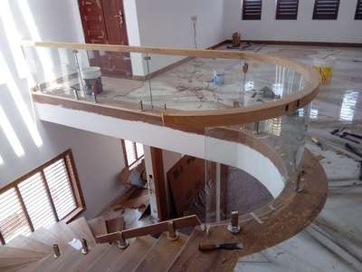 Staircase, Flooring Designs by Carpenter Remesan EB, Kannur | Kolo