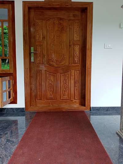 Door, Flooring Designs by Painting Works Binu Binu, Idukki | Kolo