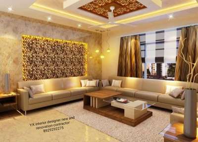 Furniture, Lighting, Living, Table, Ceiling Designs by Interior Designer YK  Interior Designer , Delhi | Kolo