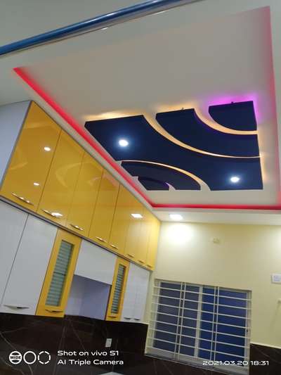 Ceiling, Kitchen, Lighting, Storage Designs by Electric Works Mohan PaL, Bhopal | Kolo