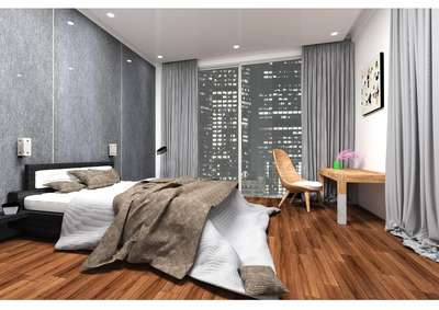 Bedroom, Ceiling, Lighting, Furniture Designs by Architect Amit Sharma, Delhi | Kolo