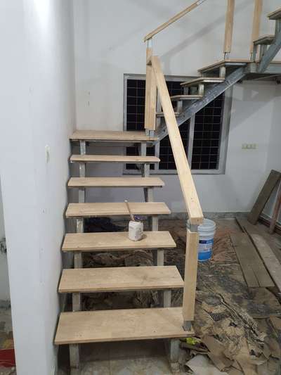 Staircase Designs by Civil Engineer Akhil Mohan, Kottayam | Kolo