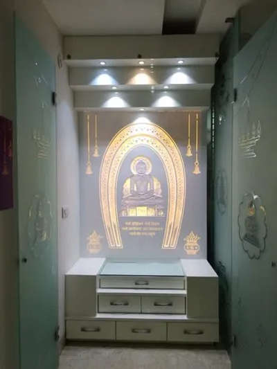 Lighting, Prayer Room, Storage Designs by Interior Designer shadab khan, Faridabad | Kolo
