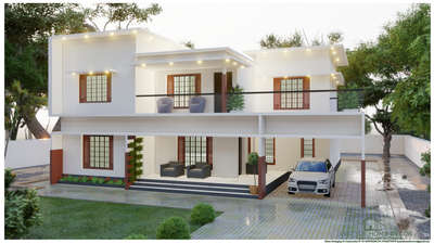 Exterior, Outdoor, Home Decor Designs by 3D & CAD Najma MAJEED, Pathanamthitta | Kolo