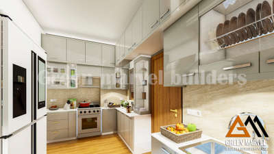 Kitchen, Storage Designs by Civil Engineer aneesh g, Alappuzha | Kolo