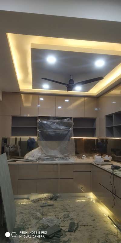 Ceiling, Lighting, Kitchen, Storage Designs by Contractor shaveer shaveer, Gautam Buddh Nagar | Kolo