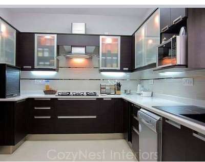 Kitchen, Lighting, Storage Designs by Contractor AS ASSOCIATES  BUILDERS , Bhopal | Kolo