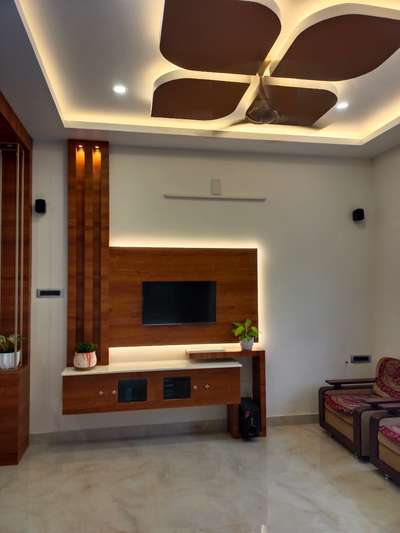 Ceiling, Living, Lighting, Storage Designs by Flooring Shaju chirayath, Thrissur | Kolo