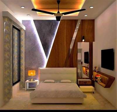 Furniture, Lighting, Wall, Bedroom, Storage Designs by Contractor Coluar Decoretar Sharma Painter Indore, Indore | Kolo