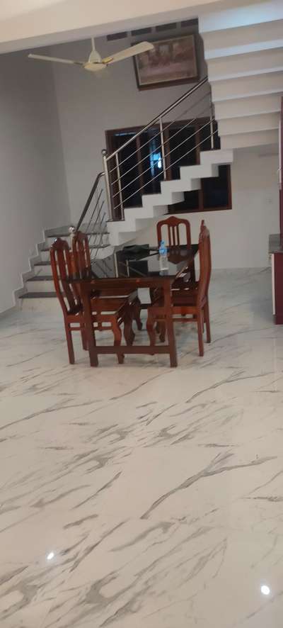 Staircase, Dining Designs by Flooring Vinod Kumar, Kottayam | Kolo