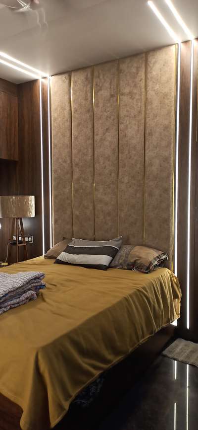 Furniture, Bedroom, Wall Designs by Interior Designer D-Lava Interiors, Thrissur | Kolo