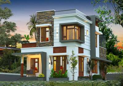 Exterior Designs by Civil Engineer Binoy Raj, Kozhikode | Kolo