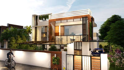 Exterior Designs by Architect vsn designs  and developers, Thiruvananthapuram | Kolo