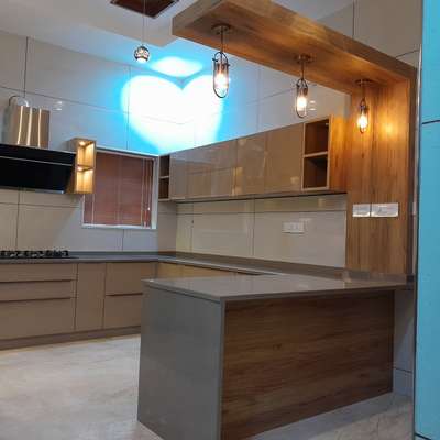Kitchen, Lighting, Storage Designs by Carpenter Sreejil R, Kannur | Kolo