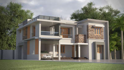 Exterior Designs by 3D & CAD Mohammed  Falah, Palakkad | Kolo