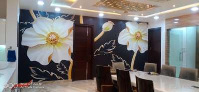 Dining, Lighting, Furniture, Table, Wall Designs by Painting Works Jahidali Ali, Delhi | Kolo