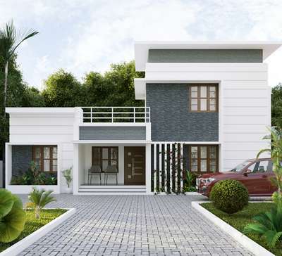 Exterior, Flooring Designs by 3D & CAD Vivin Wilson, Thrissur | Kolo
