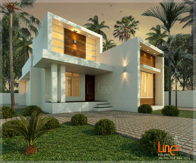 Exterior Designs by Architect Line Builders, Thrissur | Kolo