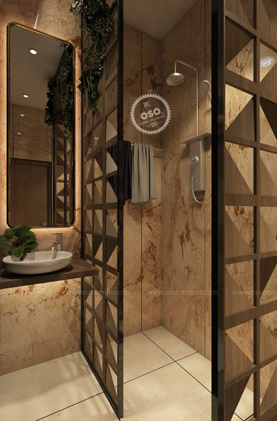 Lighting, Bathroom Designs by Interior Designer OSO   Home Interiors , Pathanamthitta | Kolo