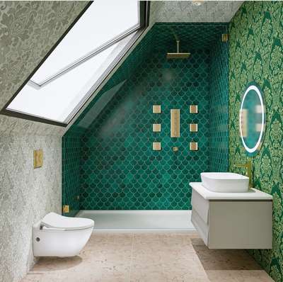Bathroom, Wall Designs by Home Automation Anup  nautiyal, Gurugram | Kolo