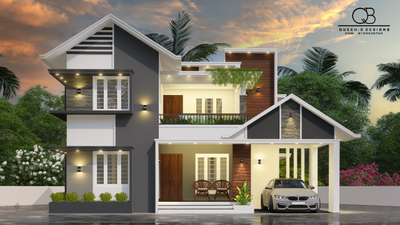 Exterior, Lighting Designs by 3D & CAD QueenB Designs, Thrissur | Kolo