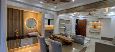 Dining, Furniture, Table, Lighting, Storage Designs by Civil Engineer Rakesh PR, Thiruvananthapuram | Kolo