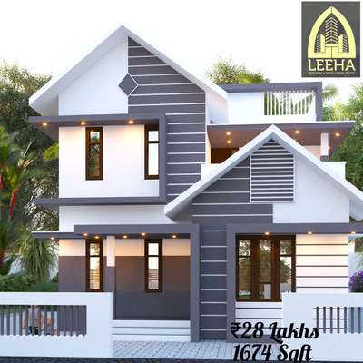 Exterior, Lighting Designs by Contractor Leeha builders rini-7306950091, Kannur | Kolo