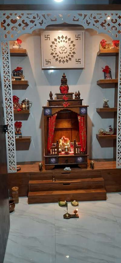 Lighting, Prayer Room, Storage Designs by Carpenter Md Jakir, Bulandshahr | Kolo