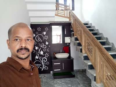 Bathroom, Storage, Staircase Designs by Interior Designer സുരേന്ദ്രൻ സുരേന്ദ്രൻ, Palakkad | Kolo