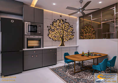 Dining, Furniture, Table, Wall, Lighting Designs by Civil Engineer Er Sandeep kumar, Indore | Kolo