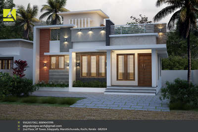 Exterior Designs by Civil Engineer ALIGN DESIGNS  Architects  Interiors , Ernakulam | Kolo