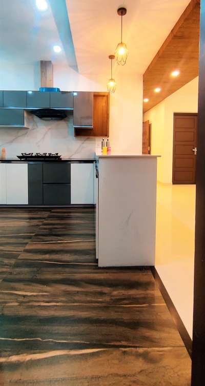 Kitchen, Storage, Lighting Designs by Architect ARUN  TG , Thiruvananthapuram | Kolo