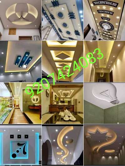 Ceiling, Lighting Designs by Interior Designer Gypsum interior  works , Palakkad | Kolo