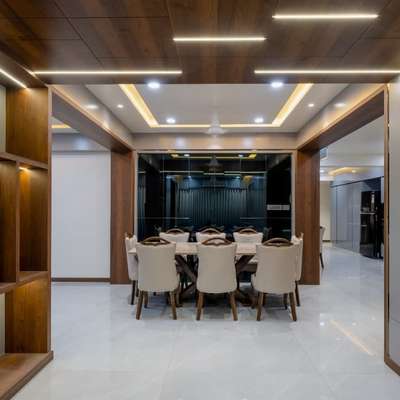 Ceiling, Furniture, Dining, Lighting, Table Designs by Contractor The Royal Painter, Delhi | Kolo
