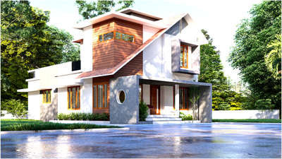 Exterior Designs by Contractor Create Homes  payangadi kannur, Kannur | Kolo
