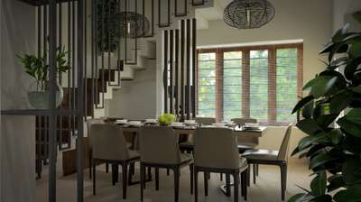 Dining Designs by Interior Designer Ansal Ebrahim, Idukki | Kolo