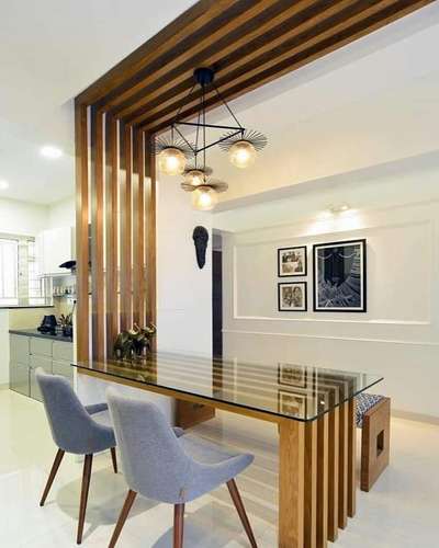 Dining, Furniture, Table, Lighting, Ceiling, Wall Designs by Carpenter biju m, Malappuram | Kolo