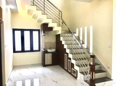 Storage, Bathroom, Staircase Designs by Flooring Tijo jacob paul, Ernakulam | Kolo