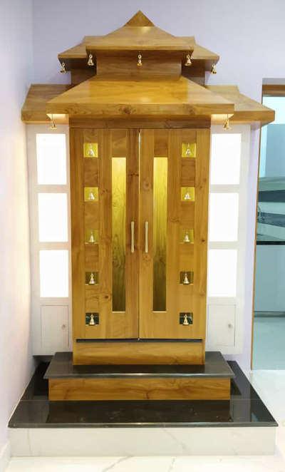 Prayer Room Designs by Carpenter prasad krishnan, Thrissur | Kolo