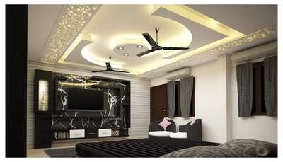 Ceiling, Lighting, Living, Storage Designs by Contractor Mohd Salman, Gautam Buddh Nagar | Kolo