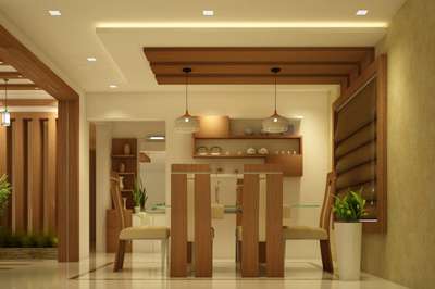 Dining, Ceiling, Furniture, Home Decor Designs by Contractor arun kumar, Kozhikode | Kolo