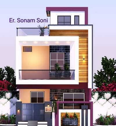Exterior, Lighting Designs by Civil Engineer Er Sonam soni, Indore | Kolo