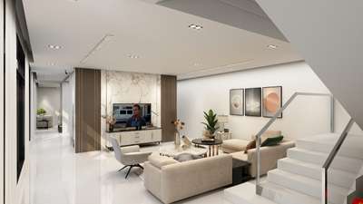Ceiling, Furniture, Lighting, Living, Storage Designs by Interior Designer LIBIN FRANCIS, Kottayam | Kolo